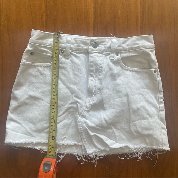 Aritzia White Denim Mini Skirt - Picture 5 of 5